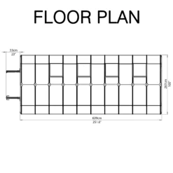 Rion Grand Gardner Green 8x20 Greenhouse -Hozelock Store rion grand gardner green 8x20 greenhouse7290103121648 02t