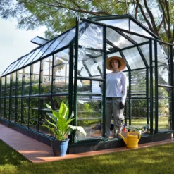 Rion Grand Gardner Green 8x20 Greenhouse -Hozelock Store rion grand gardner green 8x20 greenhouse7290103121648 03i