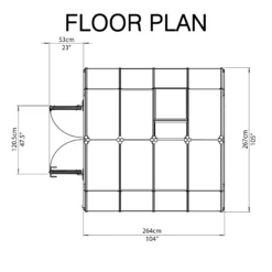 Rion Grand Gardner Green 8x8 Greenhouse -Hozelock Store rion grand gardner green 8x8 greenhouse7290103121570 02t