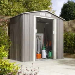 Rowlinson Trentvale 6x4 Pent Light Grey Metal Shed 14 Rowlinson Trentvale 6x4 Pent Light Grey Metal Shed -Hozelock Store rowlinson trentvale 6x4 pent light grey metal shed5013856206293 01i bq