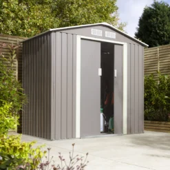 Rowlinson Trentvale 6x4 Pent Light Grey Metal Shed 19 Rowlinson Trentvale 6x4 Pent Light Grey Metal Shed -Hozelock Store rowlinson trentvale 6x4 pent light grey metal shed5013856206293 03i bq