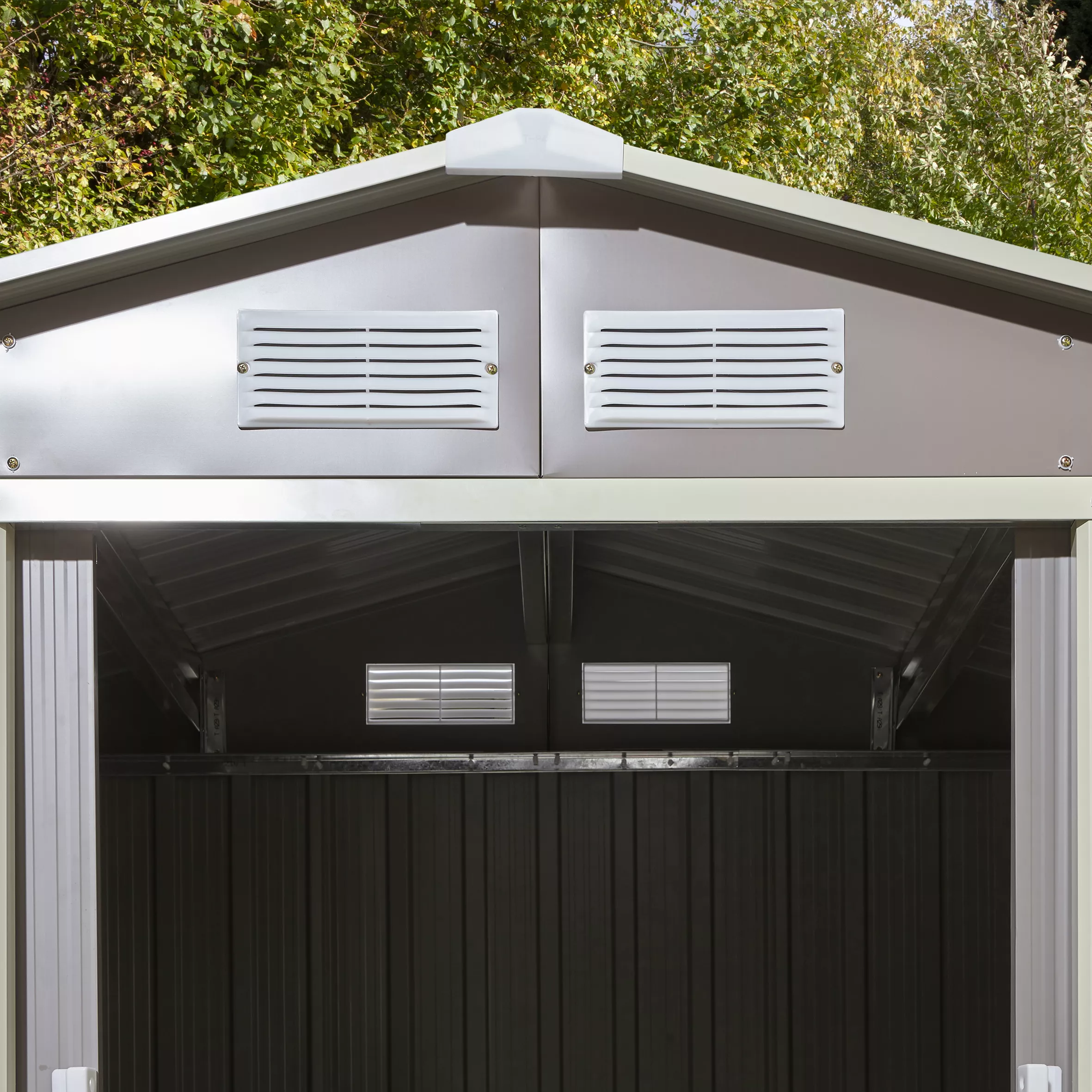 Rowlinson Trentvale 6x4 Pent Light Grey Metal Shed 5 Rowlinson Trentvale 6x4 Pent Light Grey Metal Shed - Image 5