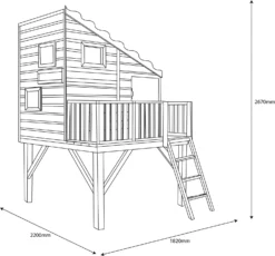 Shire 6x4 Command Post Whitewood Pine Playhouse Assembly Required -Hozelock Store shire 6x4 command post whitewood pine playhouse assembly required5397007006452 01t bq scaled
