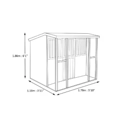 Shire 6x4 Jailhouse Whitewood Pine Playhouse Assembly Required -Hozelock Store shire 6x4 jailhouse whitewood pine playhouse assembly required5019804111695 03t