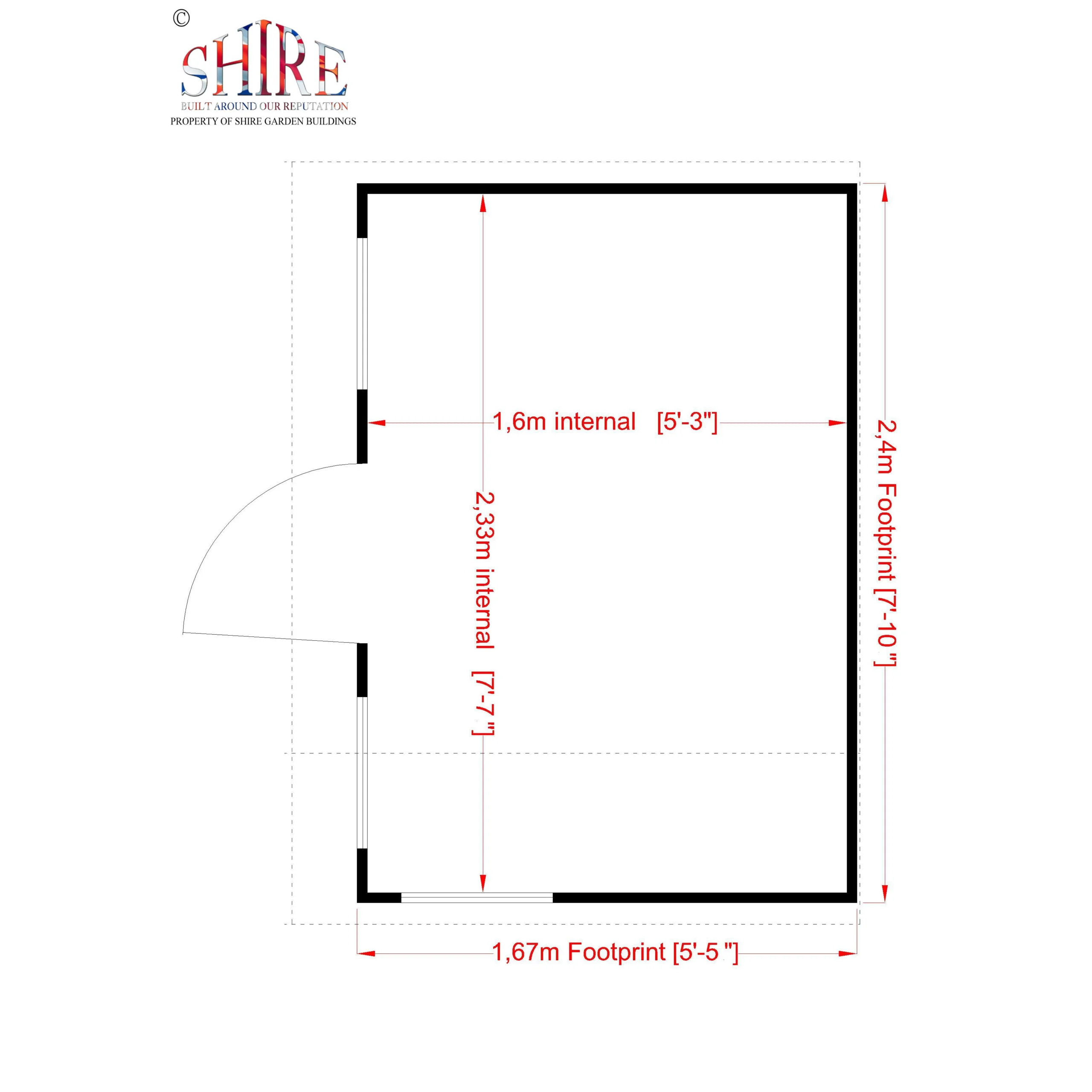 Shire 8x6 Loft Whitewood Pine Playhouse Assembly Required 4 Shire 8x6 Loft Whitewood Pine Playhouse Assembly Required - Image 4
