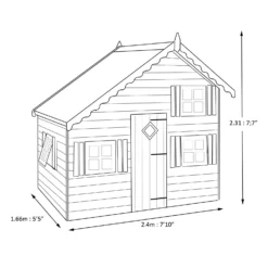 Shire 8x6 Loft Whitewood Pine Playhouse Assembly Service Included 9 Shire 8x6 Loft Whitewood Pine Playhouse Assembly Service Included -Hozelock Store shire 8x6 loft whitewood pine playhouse assembly service included5019804111787 04t