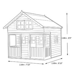 Shire 8x9 Lodge Whitewood Pine Playhouse Assembly Required 9 Shire 8x9 Lodge Whitewood Pine Playhouse Assembly Required -Hozelock Store shire 8x9 lodge whitewood pine playhouse assembly required5019804111831 03t