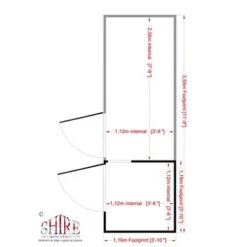 Shire Animal House, (H)1.67m (W)1.19m (D)1.19m -Hozelock Store shire animal house h 1 67m w 1 19m d 1 19m5019804111961 03t