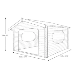 Shire Bere 11x11 Apex Tongue & Groove Wooden Cabin - Base Not Included -Hozelock Store shire bere 11x11 apex tongue groove wooden cabin base not included5019804112548 01t scaled