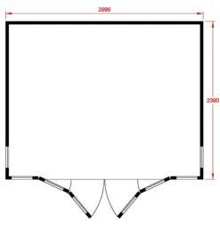 Shire Blenheim 10x8 Glass Bi-fold Door Apex Shiplap Wooden Summer House - Base Not Included -Hozelock Store shire blenheim 10x8 glass bi fold door apex shiplap wooden summer house base not included5019804225491 03t