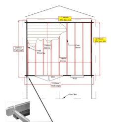 Shire Cannock 10x12 Ft Apex Tongue & Groove Wooden Cabin With Felt Tile Roof - Assembly Service Included -Hozelock Store shire cannock 10x12 ft apex tongue groove wooden cabin with felt tile roof assembly service included5019804111350 03t