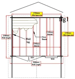 Shire Cannock 10x8 Glass Apex Tongue & Groove Wooden Cabin - Base Not Included -Hozelock Store shire cannock 10x8 glass apex tongue groove wooden cabin base not included5019804311095 02t