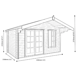 Shire Cannock 12x12 Ft Apex Tongue & Groove Wooden Cabin With Felt Tile Roof - Assembly Service Included 11 Shire Cannock 12x12 Ft Apex Tongue & Groove Wooden Cabin With Felt Tile Roof - Assembly Service Included -Hozelock Store shire cannock 12x12 ft apex tongue groove wooden cabin with felt tile roof assembly service included5019804111374 03t