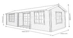 Shire Elveden 26x14 Toughened Glass Apex Tongue & Groove Wooden Cabin - Base Not Included -Hozelock Store shire elveden 26x14 toughened glass apex tongue groove wooden cabin base not included5019804111527 03t scaled