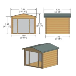 Shire Epping 10x10 Toughened Glass Apex Tongue & Groove Wooden Cabin -Hozelock Store shire epping 10x10 toughened glass apex tongue groove wooden cabin5019804119547 01t bq