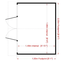 Shire Haddon 7x5 Glass Apex Shiplap Wooden Summer House - Base Not Included -Hozelock Store shire haddon 7x5 glass apex shiplap wooden summer house base not included5019804118816 02t bq