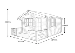 Shire Kinver 12x12 Glass Apex Tongue & Groove Wooden Cabin - Base Not Included -Hozelock Store shire kinver 12x12 glass apex tongue groove wooden cabin base not included5019804112173 03t scaled