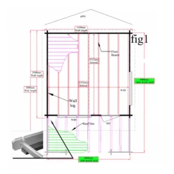 Shire Kinver 12x12 Toughened Glass Apex Tongue & Groove Wooden Cabin -Hozelock Store shire kinver 12x12 toughened glass apex tongue groove wooden cabin5019804111381 02t