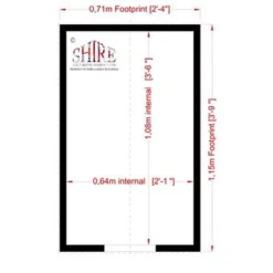 Shire Large Sark Kennel, (H)0.87m (W)0.71m (D)1.15m -Hozelock Store shire large sark kennel h 0 87m w 0 71m d 1 15m5019804111862 03t