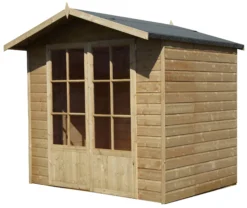 Shire Lumley 7x5 Glass Apex Shiplap Wooden Summer House - Base Included -Hozelock Store shire lumley 7x5 glass apex shiplap wooden summer house base included5397007006391 01c bq