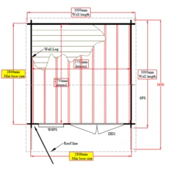 Shire Marlborough 10x10 Toughened Glass Apex Tongue & Groove Wooden Cabin - Base Not Included -Hozelock Store shire marlborough 10x10 toughened glass apex tongue groove wooden cabin base not included5019804112326 02t