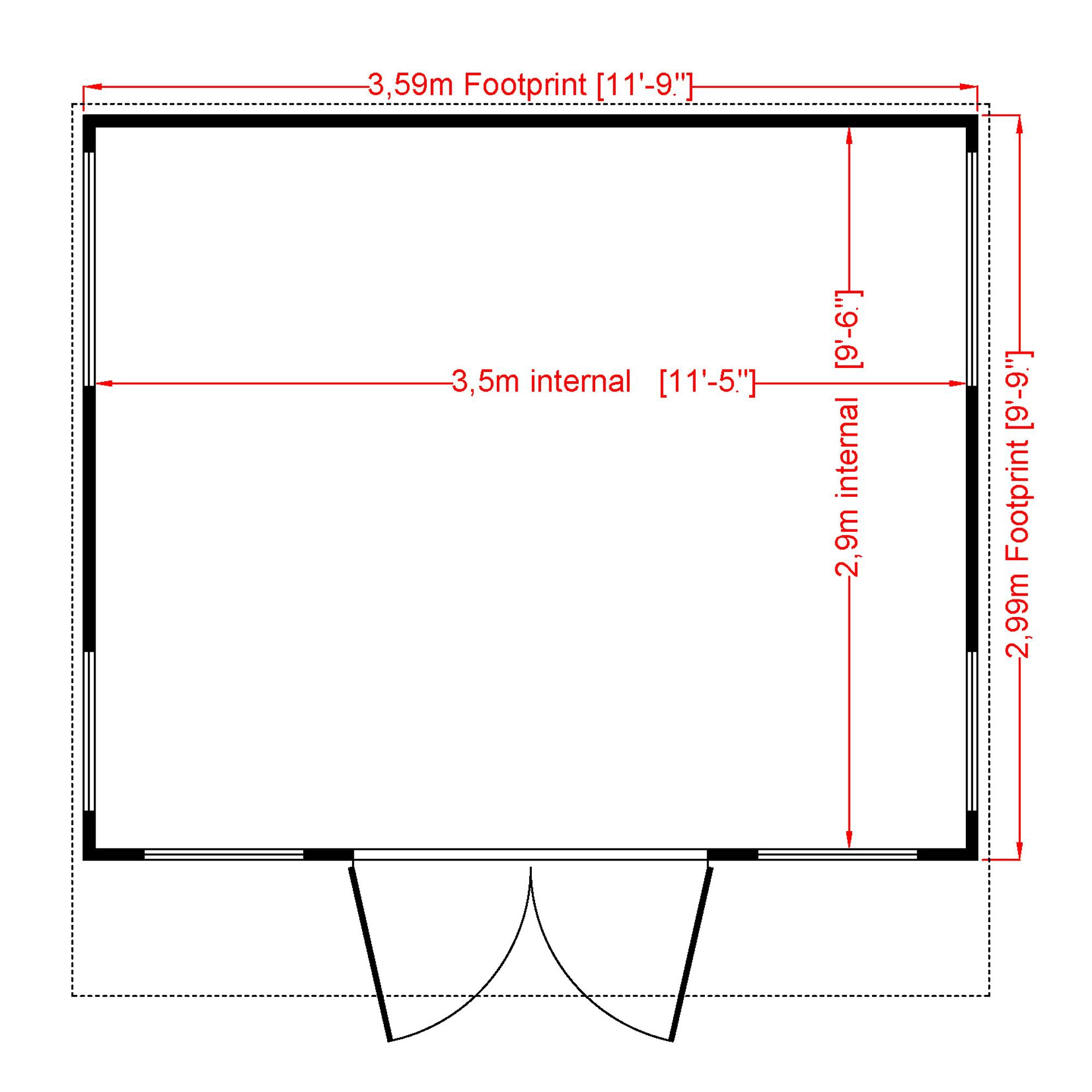 Shire Miami Gym 12x10 Pent Shiplap Wooden Summer House - Assembly Service Included 3 Shire Miami Gym 12x10 Pent Shiplap Wooden Summer House - Assembly Service Included - Image 3