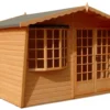 Shire Sandringham 10x8 Glass Apex Shiplap Wooden Summer House - Base Not Included