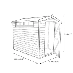Shire Security Cabin 10x6 Apex Dip Treated Shiplap Wooden Shed With Floor -Hozelock Store shire security cabin 10x6 apex dip treated shiplap wooden shed with floor5019804122103 02t