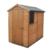 Shire Shetland 6x4 Ft Apex Shiplap Wooden Shed With Floor (Base Included)