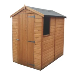 Shire Shetland 6x4 Ft Apex Shiplap Wooden Shed With Floor (Base Included)