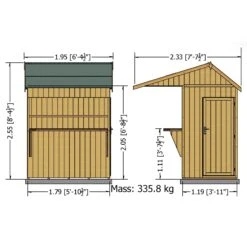 Shire Timber Bar Shiplap Wooden 6x4 Apex Garden Storage - Assembly Service Included -Hozelock Store shire timber bar shiplap wooden 6x4 apex garden storage assembly service included5019804118946 01t bq