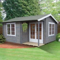 Shire Twyford 14x17 Glass Apex Tongue & Groove Wooden Cabin - Base Not Included -Hozelock Store shire twyford 14x17 glass apex tongue groove wooden cabin base not included5019804036158 01i bq