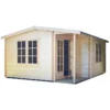 Shire Twyford 14x17 Glass Apex Tongue & Groove Wooden Cabin - Base Not Included