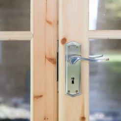 Shire Twyford 16x17 Ft Toughened Glass Apex Tongue & Groove Wooden Cabin With Felt Tile Roof -Hozelock Store shire twyford 16x17 ft toughened glass apex tongue groove wooden cabin with felt tile roof5019804111480 08i bq