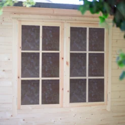 Shire Twyford 16x17 Ft Toughened Glass Apex Tongue & Groove Wooden Cabin With Felt Tile Roof -Hozelock Store shire twyford 16x17 ft toughened glass apex tongue groove wooden cabin with felt tile roof5019804111480 11i bq