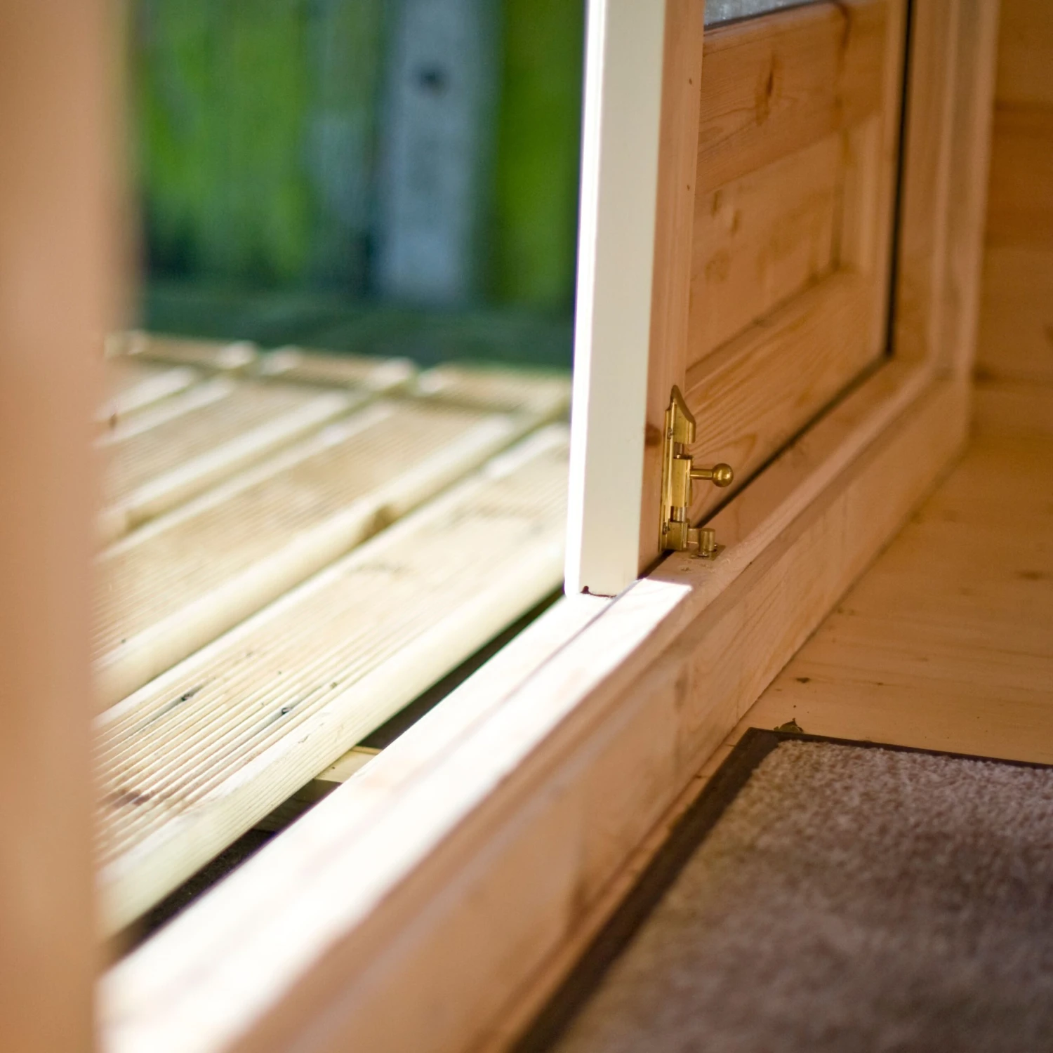 Shire Twyford 16x17 Toughened Glass Apex Tongue & Groove Wooden Cabin - Base Not Included 8 Shire Twyford 16x17 Toughened Glass Apex Tongue & Groove Wooden Cabin - Base Not Included - Image 8