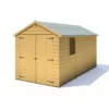 Shire Warwick 12x6 Ft Apex Shiplap Wooden 2 Door Shed With Floor - Assembly Service Included