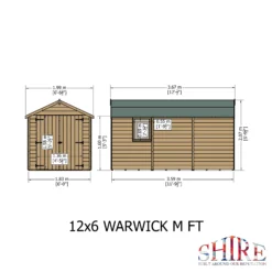 Shire Warwick 12x6 Ft Apex Shiplap Wooden 2 Door Shed With Floor - Assembly Service Included 25 Shire Warwick 12x6 Ft Apex Shiplap Wooden 2 Door Shed With Floor - Assembly Service Included -Hozelock Store shire warwick 12x6 ft apex shiplap wooden 2 door shed with floor assembly service included5019804126903 03t bq