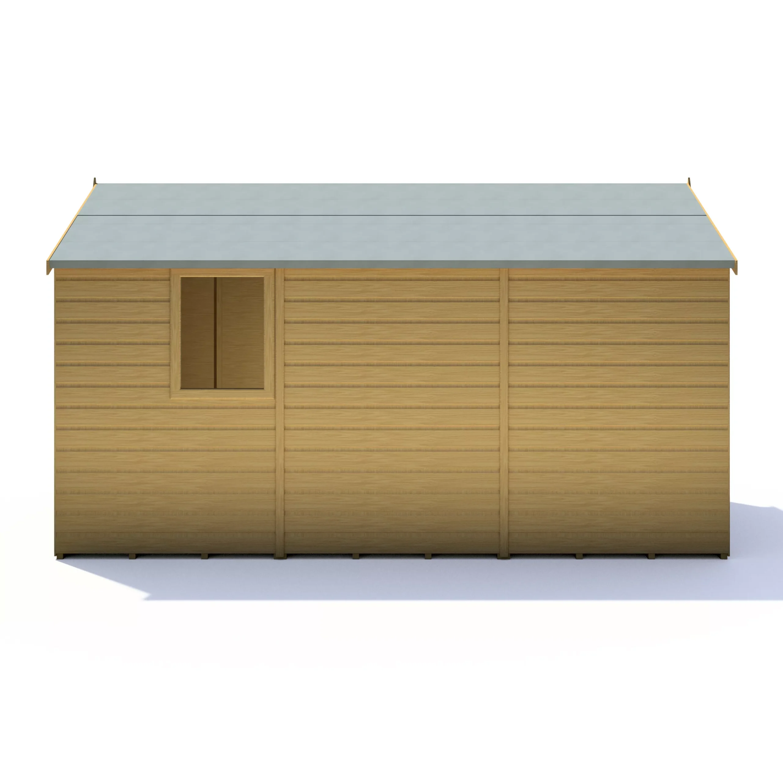 Shire Warwick 12x6 Ft Apex Shiplap Wooden 2 Door Shed With Floor - Assembly Service Included 4 Shire Warwick 12x6 Ft Apex Shiplap Wooden 2 Door Shed With Floor - Assembly Service Included - Image 4