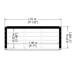 Shire Wooden 5x2 Log Store 7 Shire Wooden 5x2 Log Store -Hozelock Store shire wooden 5x2 log store5060490130347 02t bq