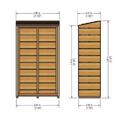 Shire Wooden Tall Log Store 9 Shire Wooden Tall Log Store -Hozelock Store shire wooden tall log store5060490131221 01t bq
