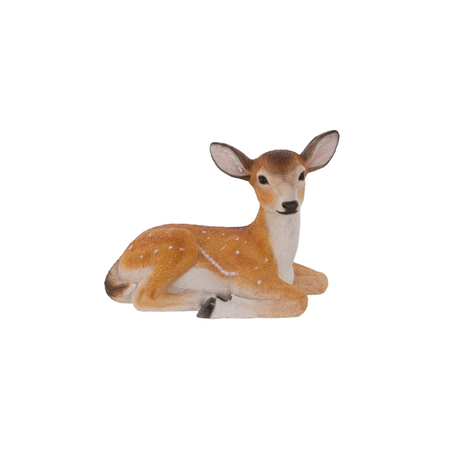 Terrastyle Brown, White Resin Fawn Garden Ornament (H)22.4cm 1 Terrastyle Brown, White Resin Fawn Garden Ornament (H)22.4cm