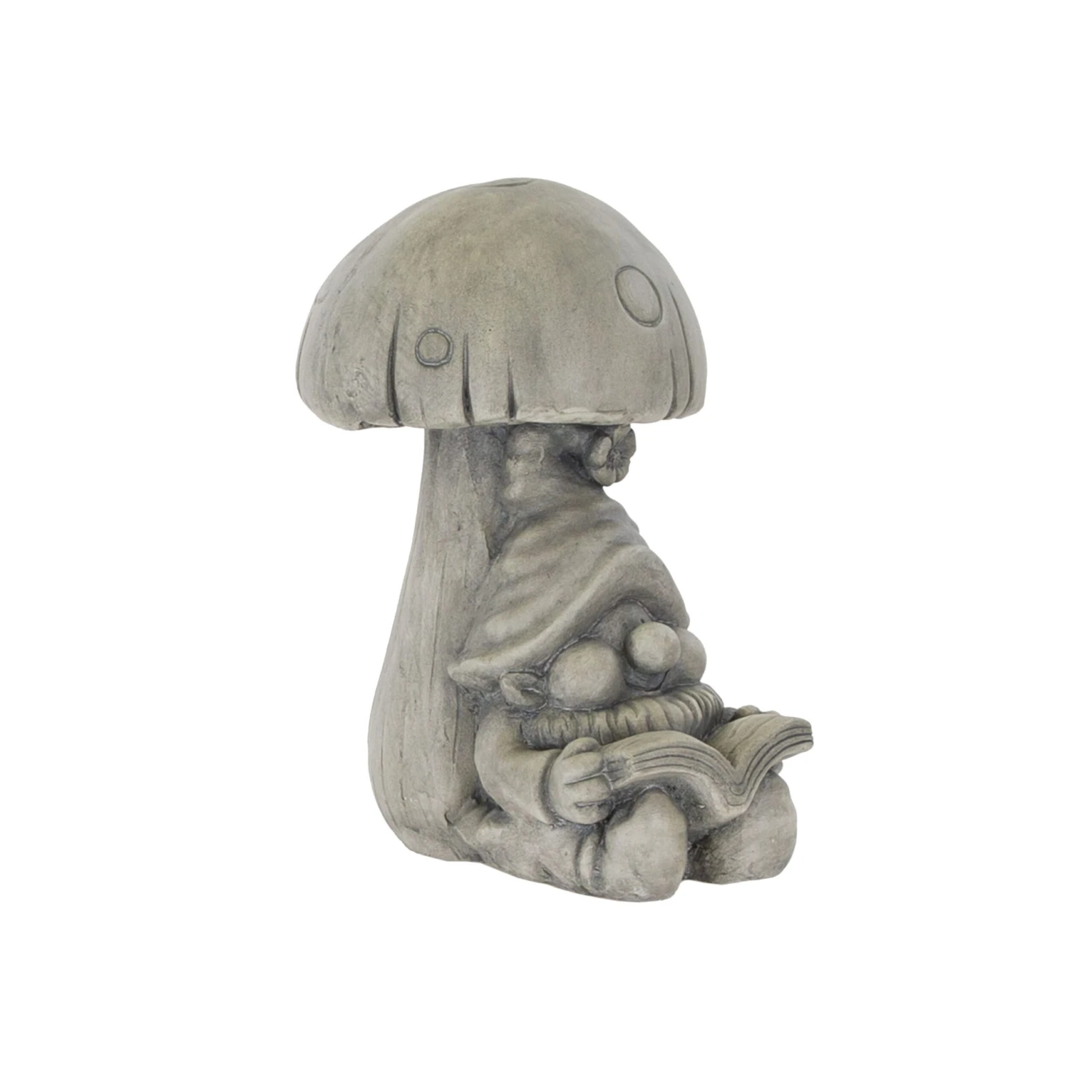 Terrastyle Grey Ceramic Gnome Garden Ornament (H)31cm 3 Terrastyle Grey Ceramic Gnome Garden Ornament (H)31cm - Image 3