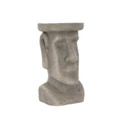 Terrastyle Grey Easter Island Head Garden Ornament (H)48.5cm -Hozelock Store terrastyle grey easter island head garden ornament h 48 5cm5021346520217 37c bq scaled