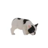 Terrastyle White, Black Resin Bulldog Garden Ornament (H)16cm