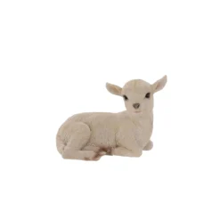 Terrastyle White Resin Lamb Garden Ornament (H)19.5cm