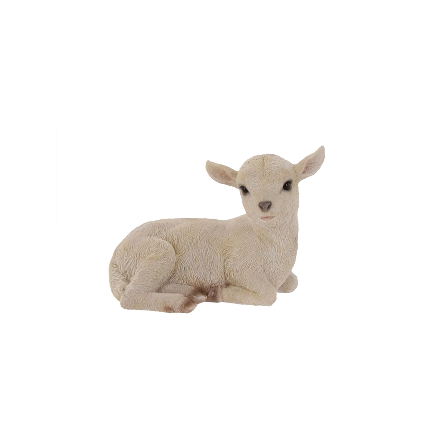 Terrastyle White Resin Lamb Garden Ornament (H)19.5cm 1 Terrastyle White Resin Lamb Garden Ornament (H)19.5cm
