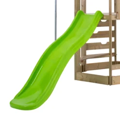 TP Toys Castlewood Brown & Green Wooden Swing Set & Slide -Hozelock Store tp toys castlewood brown green wooden swing set slide5021854934018 05c bq