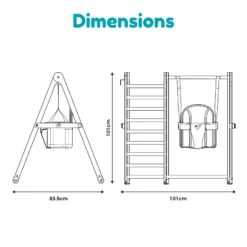 TP Toys Climbing Frame With Swing -Hozelock Store tp toys climbing frame with swing5021854116858 01t bq