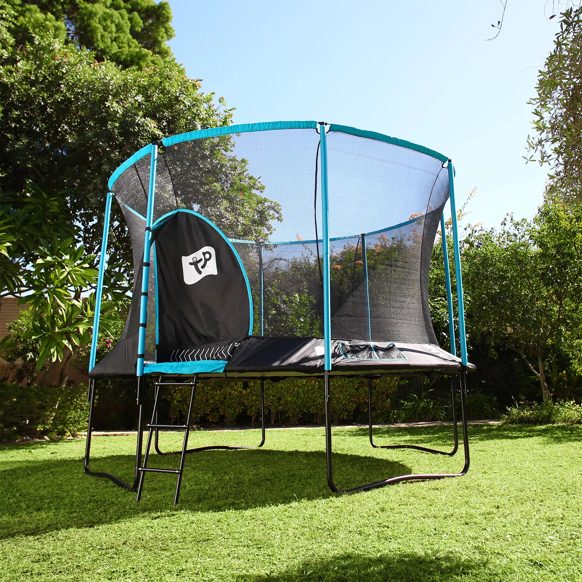 TP Toys Genius Black & Blue 12 Ft Trampoline 7 TP Toys Genius Black & Blue 12 Ft Trampoline - Image 7